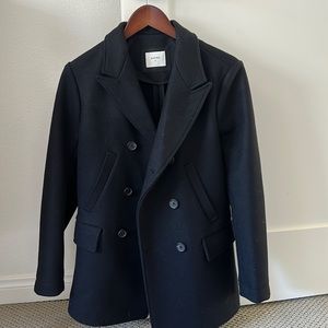 Billy Reid Bond Peacoat (Black)